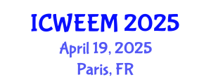 International Conference on Water, Energy and Environmental Management (ICWEEM) April 19, 2025 - Paris, France