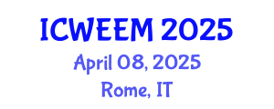 International Conference on Water, Energy and Environmental Management (ICWEEM) April 08, 2025 - Rome, Italy