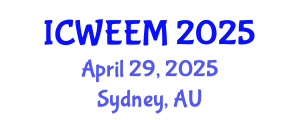 International Conference on Water, Energy and Environmental Management (ICWEEM) April 29, 2025 - Sydney, Australia