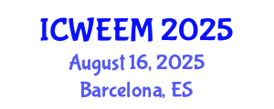 International Conference on Water, Energy and Environmental Management (ICWEEM) August 16, 2025 - Barcelona, Spain