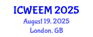 International Conference on Water, Energy and Environmental Management (ICWEEM) August 19, 2025 - London, United Kingdom