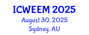 International Conference on Water, Energy and Environmental Management (ICWEEM) August 30, 2025 - Sydney, Australia