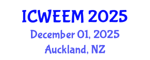 International Conference on Water, Energy and Environmental Management (ICWEEM) December 01, 2025 - Auckland, New Zealand