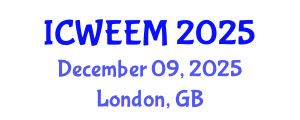 International Conference on Water, Energy and Environmental Management (ICWEEM) December 09, 2025 - London, United Kingdom