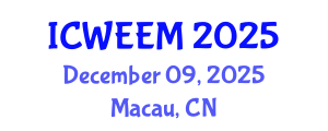 International Conference on Water, Energy and Environmental Management (ICWEEM) December 09, 2025 - Macau, China