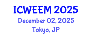 International Conference on Water, Energy and Environmental Management (ICWEEM) December 02, 2025 - Tokyo, Japan