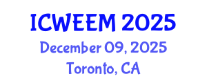 International Conference on Water, Energy and Environmental Management (ICWEEM) December 09, 2025 - Toronto, Canada