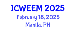 International Conference on Water, Energy and Environmental Management (ICWEEM) February 18, 2025 - Manila, Philippines