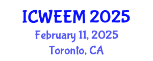 International Conference on Water, Energy and Environmental Management (ICWEEM) February 11, 2025 - Toronto, Canada