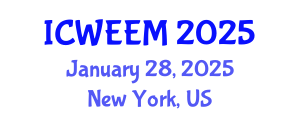 International Conference on Water, Energy and Environmental Management (ICWEEM) January 28, 2025 - New York, United States