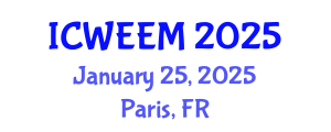 International Conference on Water, Energy and Environmental Management (ICWEEM) January 25, 2025 - Paris, France