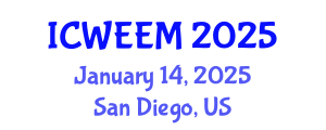 International Conference on Water, Energy and Environmental Management (ICWEEM) January 14, 2025 - San Diego, United States