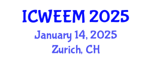 International Conference on Water, Energy and Environmental Management (ICWEEM) January 14, 2025 - Zurich, Switzerland