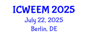 International Conference on Water, Energy and Environmental Management (ICWEEM) July 22, 2025 - Berlin, Germany