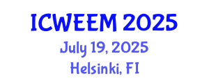 International Conference on Water, Energy and Environmental Management (ICWEEM) July 19, 2025 - Helsinki, Finland