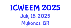International Conference on Water, Energy and Environmental Management (ICWEEM) July 15, 2025 - Mykonos, Greece