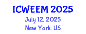 International Conference on Water, Energy and Environmental Management (ICWEEM) July 12, 2025 - New York, United States