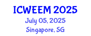 International Conference on Water, Energy and Environmental Management (ICWEEM) July 05, 2025 - Singapore, Singapore