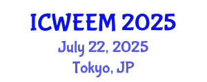 International Conference on Water, Energy and Environmental Management (ICWEEM) July 22, 2025 - Tokyo, Japan
