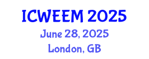 International Conference on Water, Energy and Environmental Management (ICWEEM) June 28, 2025 - London, United Kingdom