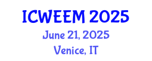 International Conference on Water, Energy and Environmental Management (ICWEEM) June 21, 2025 - Venice, Italy