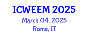 International Conference on Water, Energy and Environmental Management (ICWEEM) March 04, 2025 - Rome, Italy