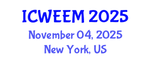 International Conference on Water, Energy and Environmental Management (ICWEEM) November 04, 2025 - New York, United States