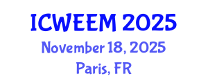 International Conference on Water, Energy and Environmental Management (ICWEEM) November 18, 2025 - Paris, France