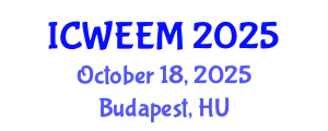 International Conference on Water, Energy and Environmental Management (ICWEEM) October 18, 2025 - Budapest, Hungary