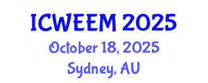 International Conference on Water, Energy and Environmental Management (ICWEEM) October 18, 2025 - Sydney, Australia