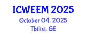 International Conference on Water, Energy and Environmental Management (ICWEEM) October 04, 2025 - Tbilisi, Georgia