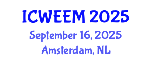 International Conference on Water, Energy and Environmental Management (ICWEEM) September 16, 2025 - Amsterdam, Netherlands
