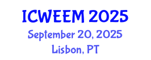 International Conference on Water, Energy and Environmental Management (ICWEEM) September 20, 2025 - Lisbon, Portugal