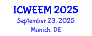 International Conference on Water, Energy and Environmental Management (ICWEEM) September 23, 2025 - Munich, Germany