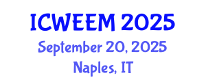 International Conference on Water, Energy and Environmental Management (ICWEEM) September 20, 2025 - Naples, Italy