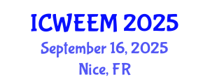 International Conference on Water, Energy and Environmental Management (ICWEEM) September 16, 2025 - Nice, France