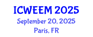 International Conference on Water, Energy and Environmental Management (ICWEEM) September 20, 2025 - Paris, France