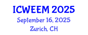 International Conference on Water, Energy and Environmental Management (ICWEEM) September 16, 2025 - Zurich, Switzerland