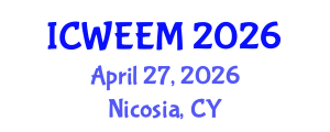 International Conference on Water, Energy and Environmental Management (ICWEEM) April 27, 2026 - Nicosia, Cyprus International Conference on Water, Energy and Environmental Management (ICWEEM) April 27, 2026 - Nicosia, Cyprus