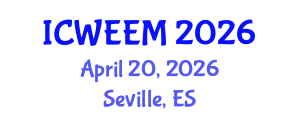 International Conference on Water, Energy and Environmental Management (ICWEEM) April 20, 2026 - Seville, Spain International Conference on Water, Energy and Environmental Management (ICWEEM) April 20, 2026 - Seville, Spain