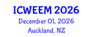 International Conference on Water, Energy and Environmental Management (ICWEEM) December 01, 2026 - Auckland, New Zealand