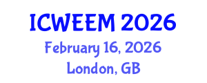 International Conference on Water, Energy and Environmental Management (ICWEEM) February 16, 2026 - London, United Kingdom