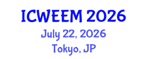 International Conference on Water, Energy and Environmental Management (ICWEEM) July 22, 2026 - Tokyo, Japan International Conference on Water, Energy and Environmental Management (ICWEEM) July 22, 2026 - Tokyo, Japan
