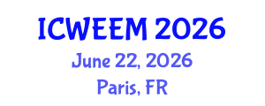 International Conference on Water, Energy and Environmental Management (ICWEEM) June 22, 2026 - Paris, France International Conference on Water, Energy and Environmental Management (ICWEEM) June 22, 2026 - Paris, France