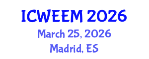 International Conference on Water, Energy and Environmental Management (ICWEEM) March 25, 2026 - Madrid, Spain