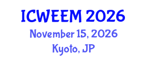 International Conference on Water, Energy and Environmental Management (ICWEEM) November 15, 2026 - Kyoto, Japan