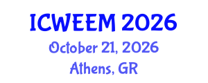 International Conference on Water, Energy and Environmental Management (ICWEEM) October 21, 2026 - Athens, Greece International Conference on Water, Energy and Environmental Management (ICWEEM) October 21, 2026 - Athens, Greece