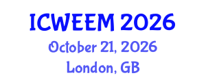 International Conference on Water, Energy and Environmental Management (ICWEEM) October 21, 2026 - London, United Kingdom