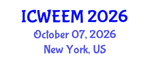 International Conference on Water, Energy and Environmental Management (ICWEEM) October 07, 2026 - New York, United States International Conference on Water, Energy and Environmental Management (ICWEEM) October 07, 2026 - New York, United States