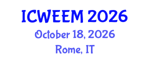 International Conference on Water, Energy and Environmental Management (ICWEEM) October 18, 2026 - Rome, Italy